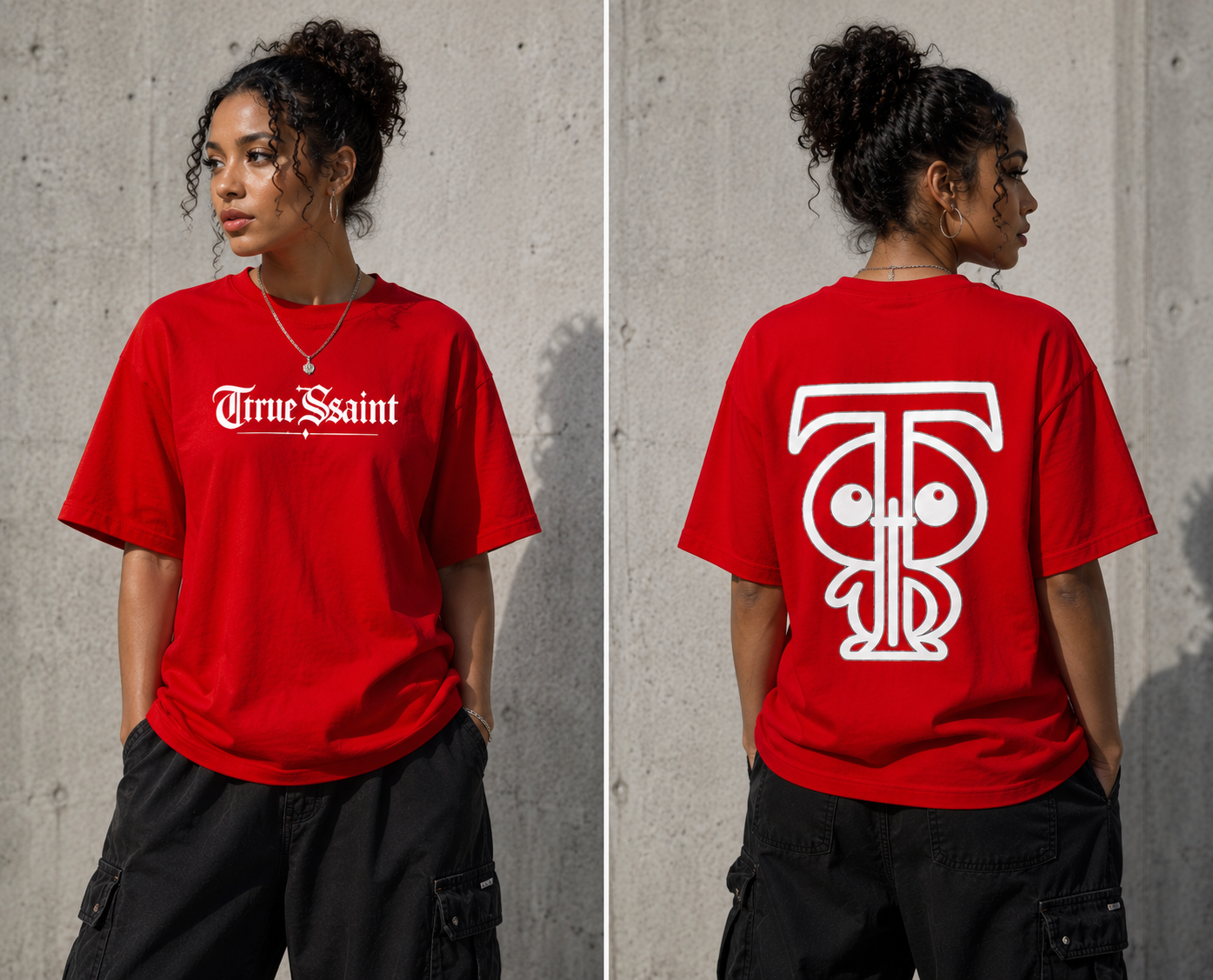 Ttrue Ssaint Signature Oversized T-Shirt – Red