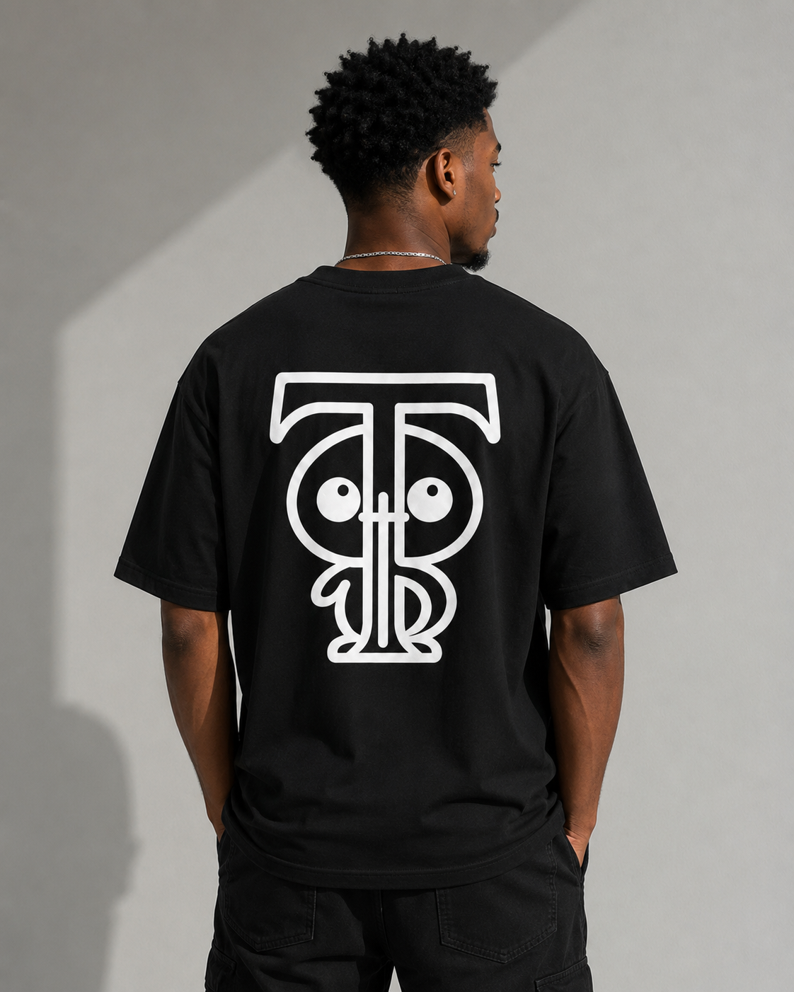 Ttrue Ssaint Signature Oversized T-Shirt – Black