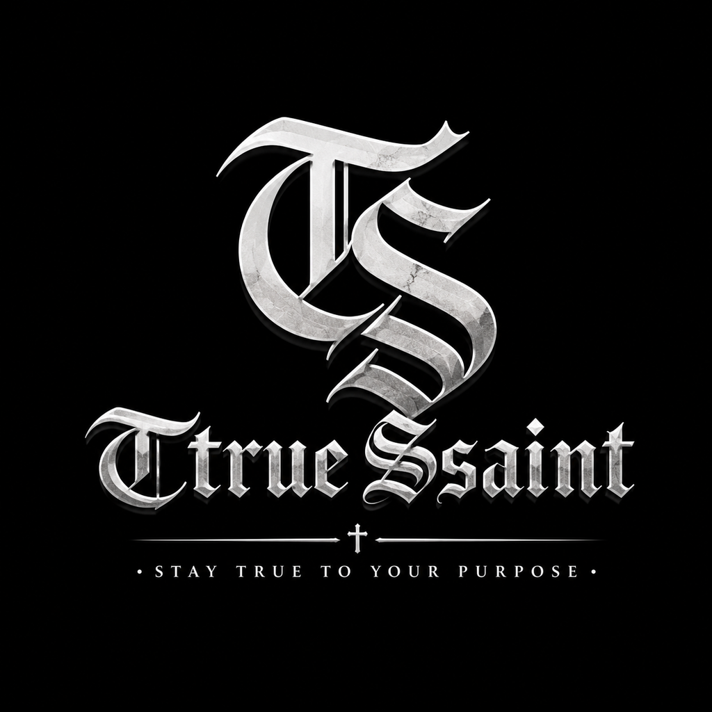Ttrue Ssaint Signature Oversized T-Shirt – Black