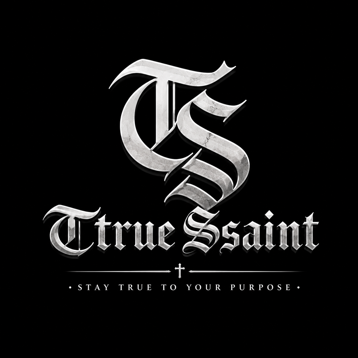 Ttrue Ssaint Signature Oversized T-Shirt – Black