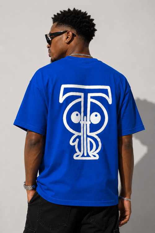 Ttrue Ssaint Signature Oversized T-Shirt – Blue